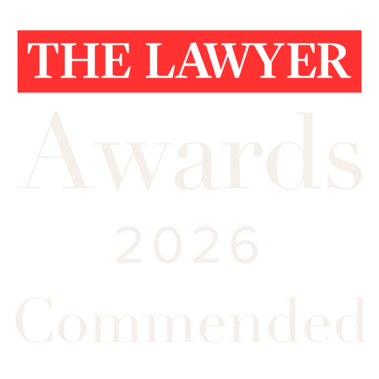The Lawyer Awards 2026 Commended