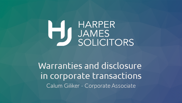 On-demand webinar: warranties and disclosure in corporate transactions